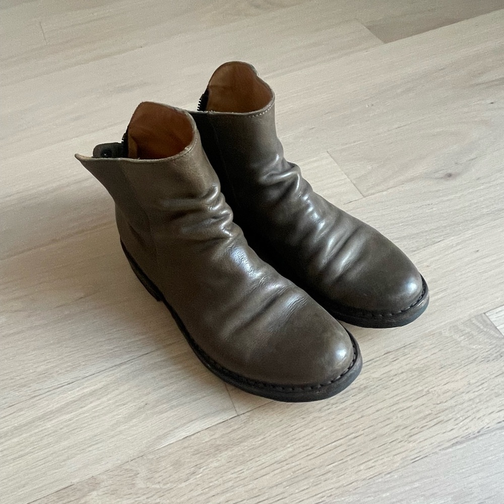 Fiorentini + Baker Elina Brown Leather Ankle Boots Size 35